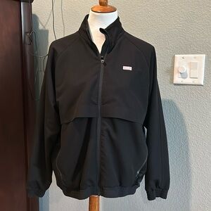 Figs black Sydney scrub jacket size L